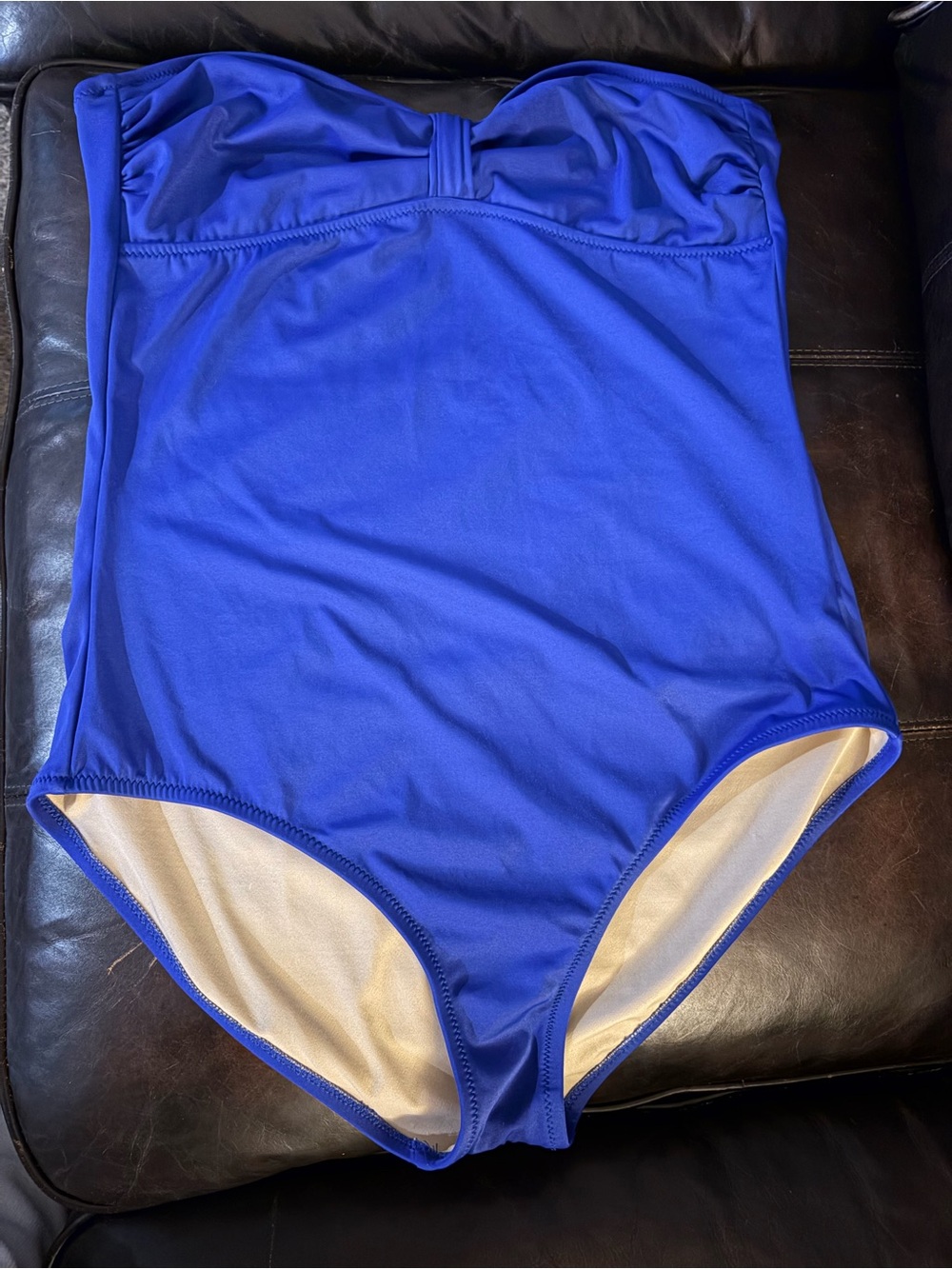 J Crew bandeau strapless swimsuit sz 14